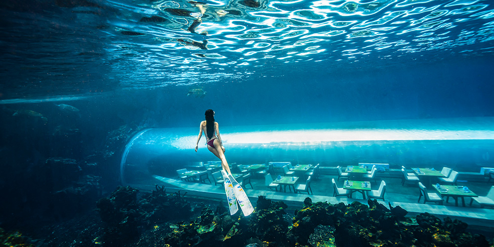 三亞水下攝影打卡地-蒂鉑海洋世界水攝項目上線(xiàn)了