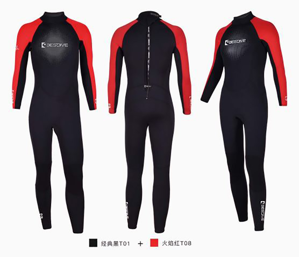 彩虹系列 3MM超彈長(cháng)款連體潛水衣 水肺濕衣 BESTDIVE潛水服